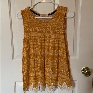 Golden yellow tank top